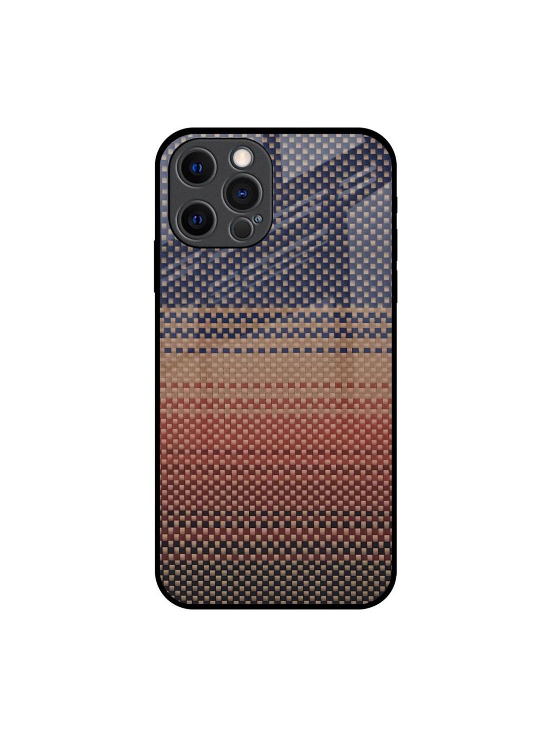 

QRIOH Abstract Printed iPhone 12 Pro Back Case Mobile Accessories, Blue
