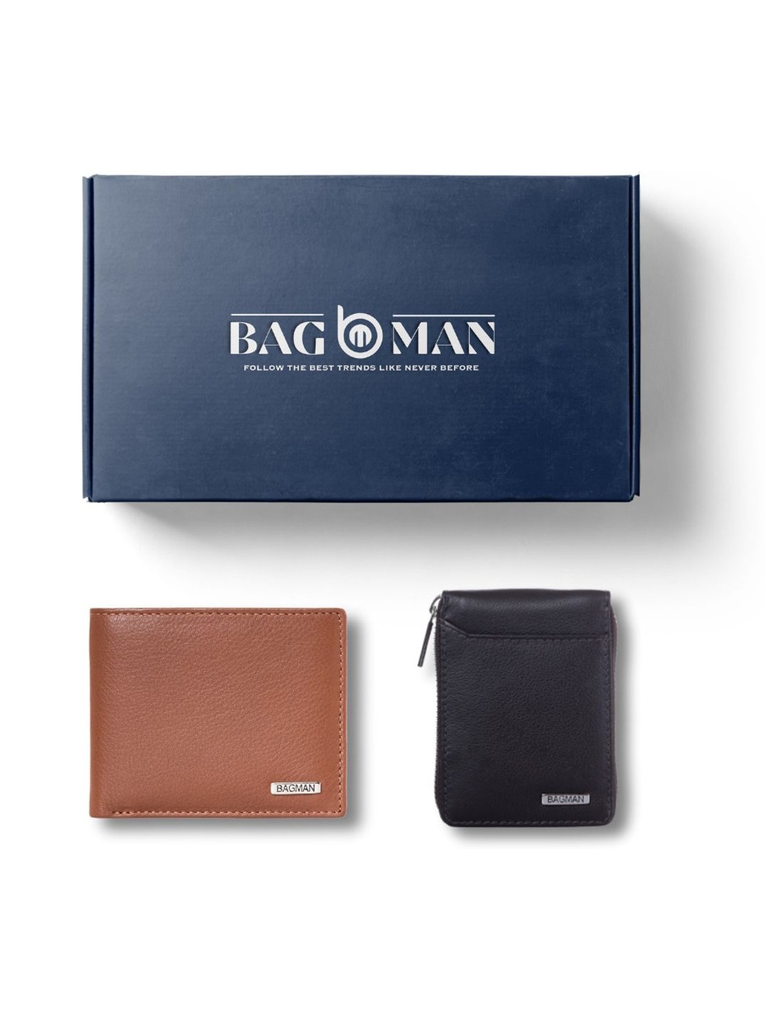

BAGMAN Unisex Accessory Gift Set of, Brown