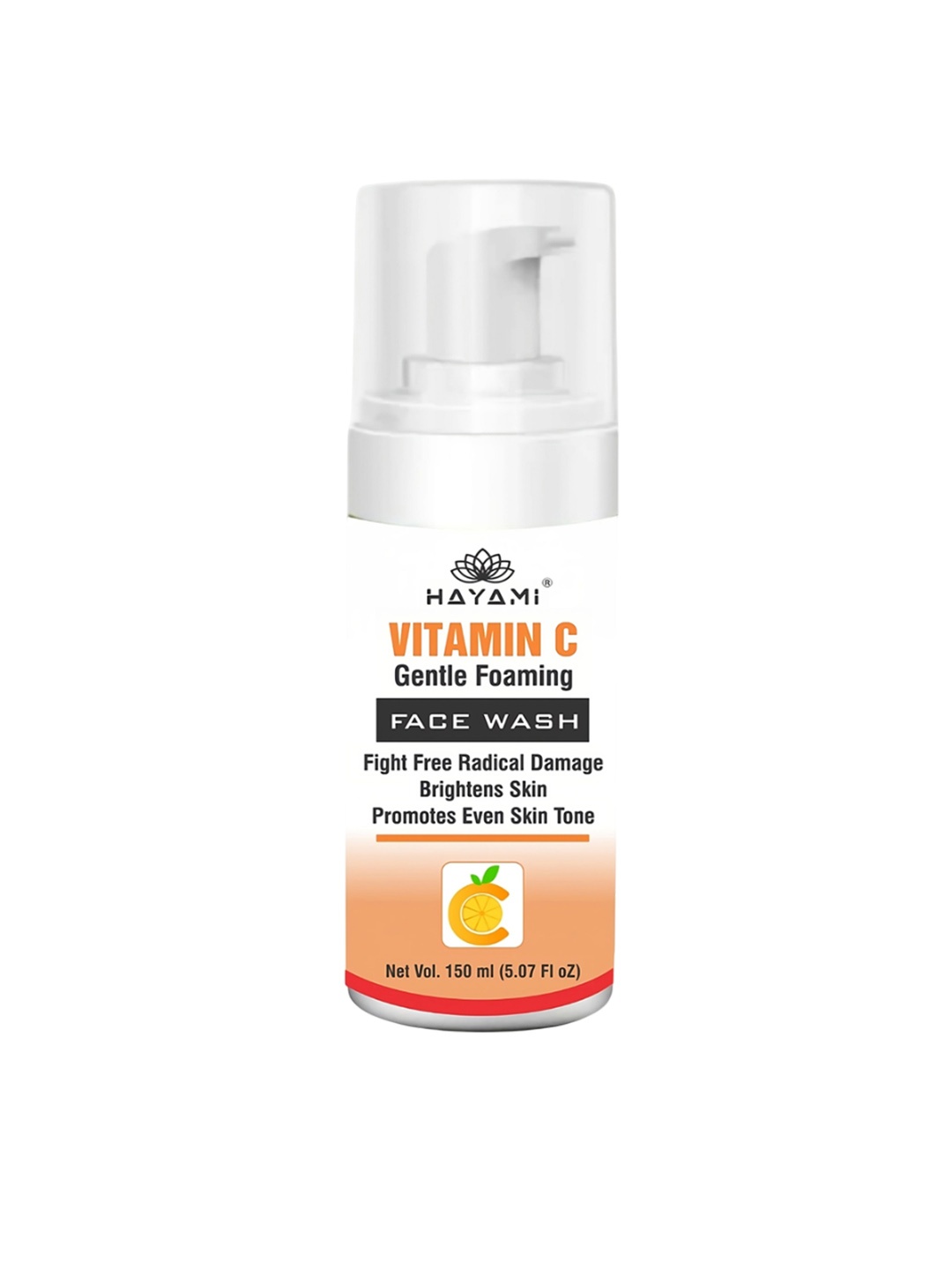 

Hayami Vitamin-C Gentle Foaming Face Wash For Anti Ageing - 150 ml, White