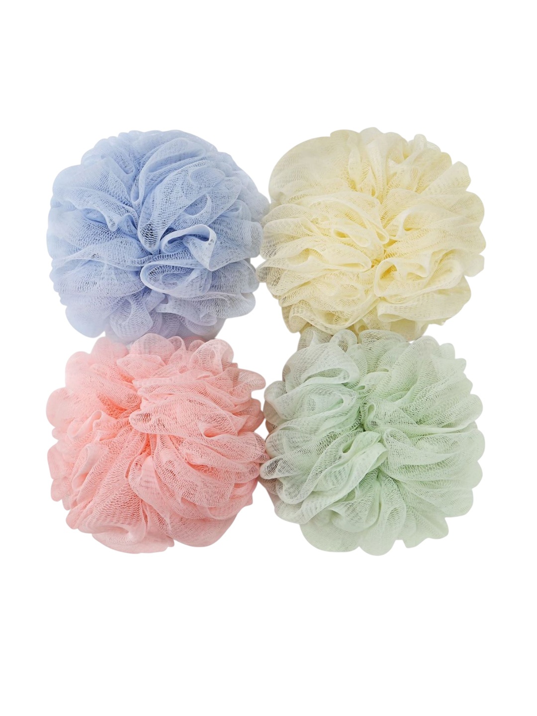 

Basicare Set Of 4 Bath Loofah Sponge- 50 g Each, Pink