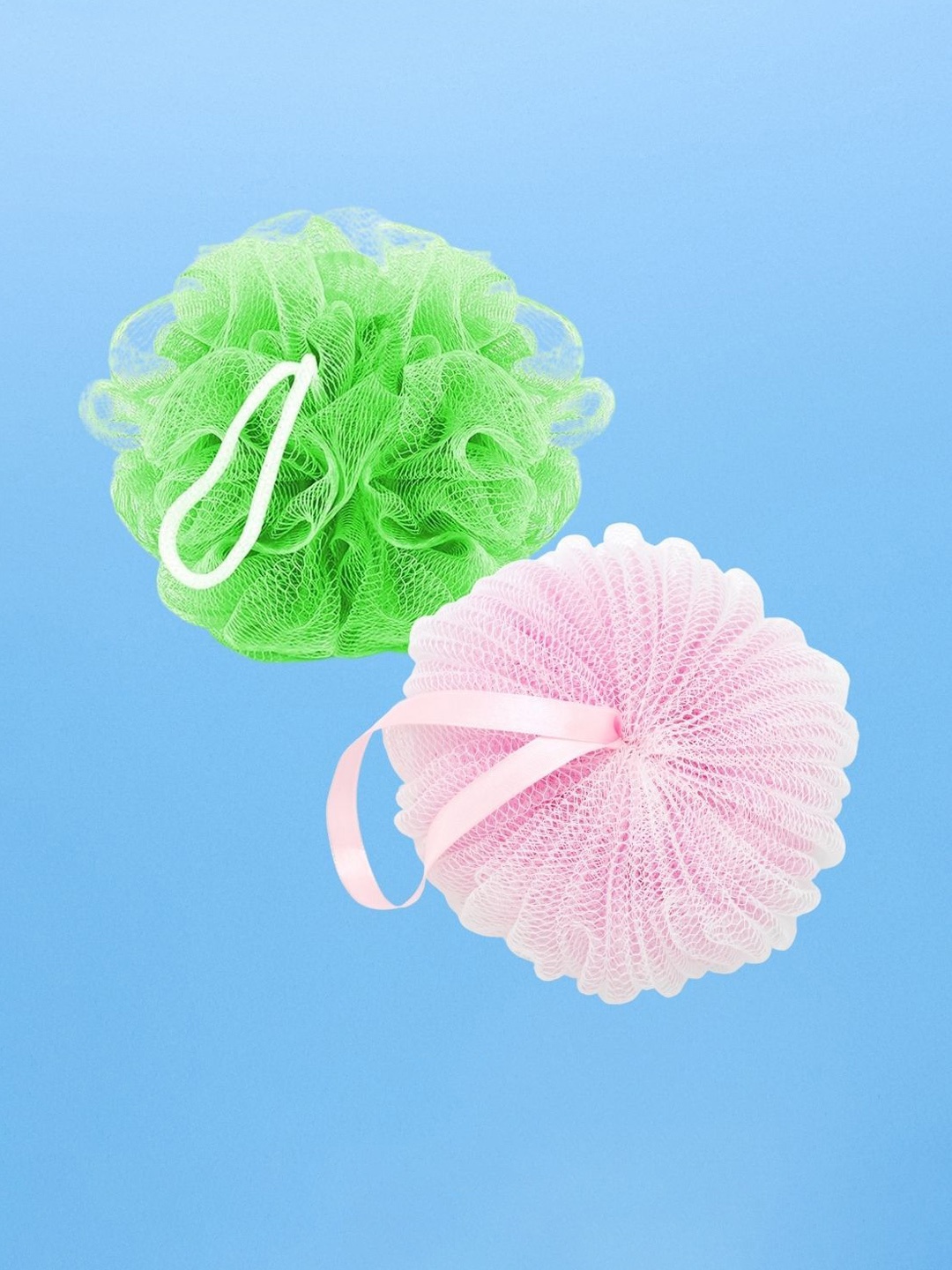 

Basicare Set Of 2 Bath Loofah Sponge- 50 g Each, Green