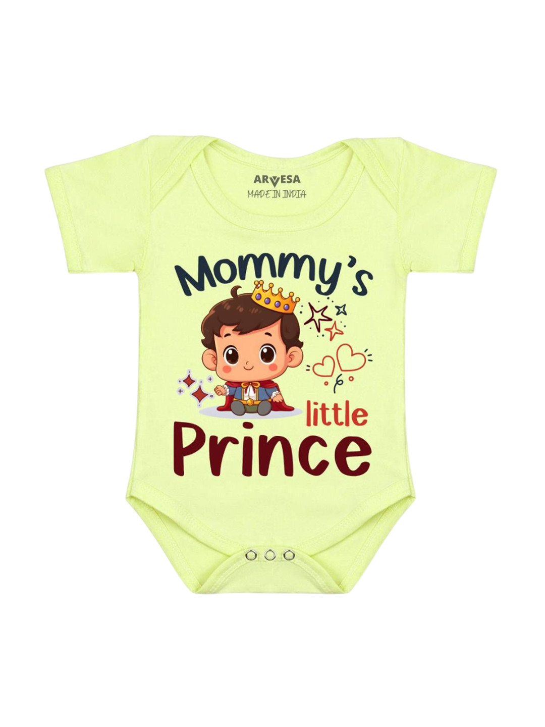 

Arvesa Infants Graphic Typography Printed Cotton Romper, Yellow