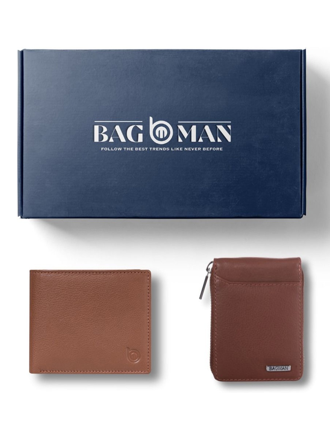 

BAGMAN Unisex Accessory Gift Set of, Brown