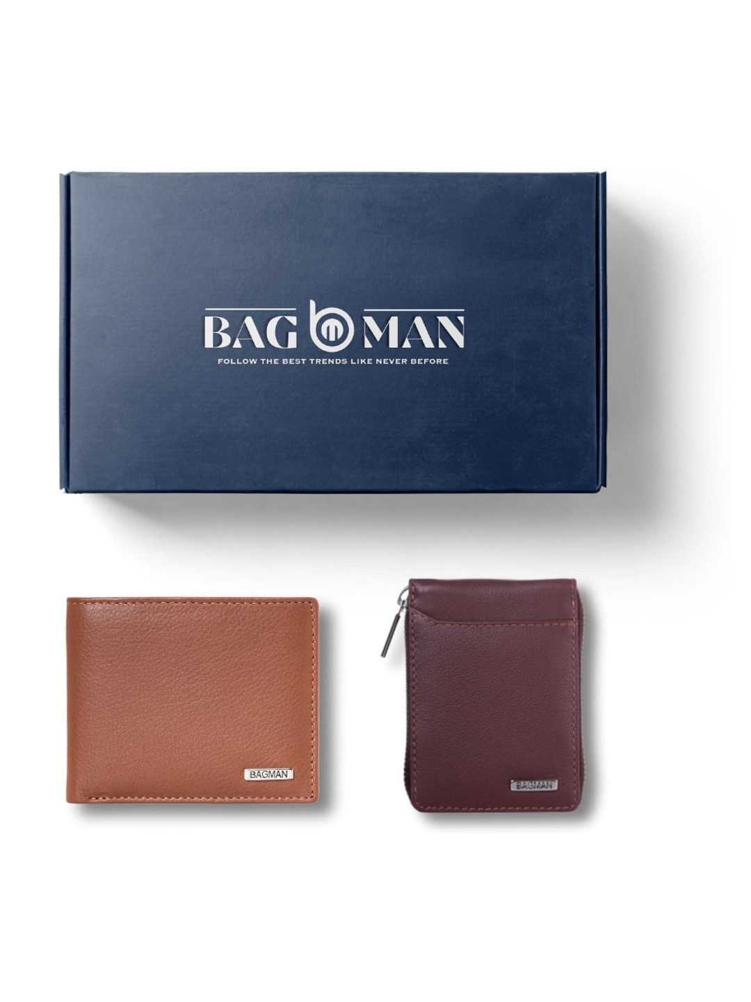 

BAGMAN Unisex Accessory Gift Set of, Brown