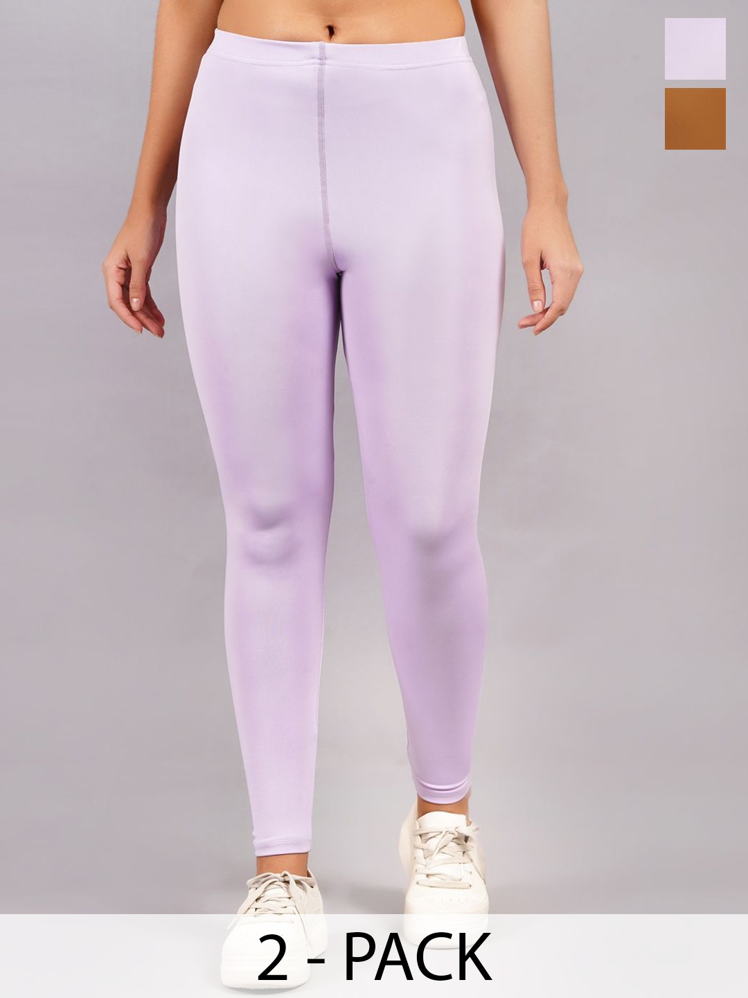 

Kyk Women Pack Of 2 Leggings, Lavender