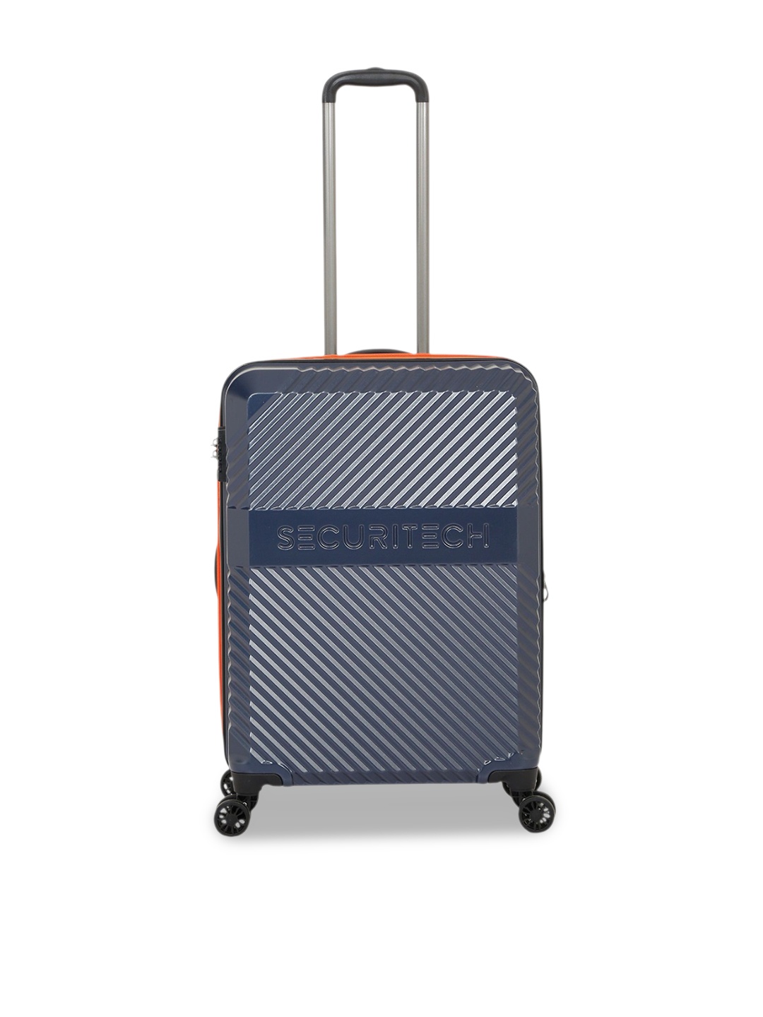

SECURITECH PATROL Hard-Sided Cabin Trolley Bag, Blue