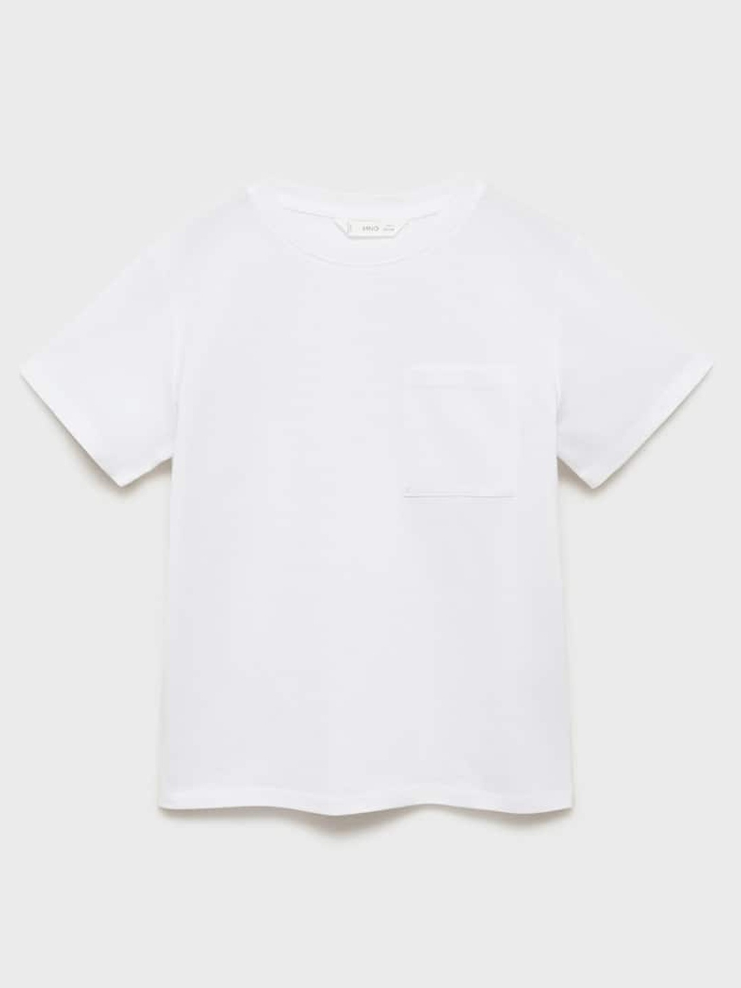 

Mango Kids Boys Round Neck Cotton T-shirt, White