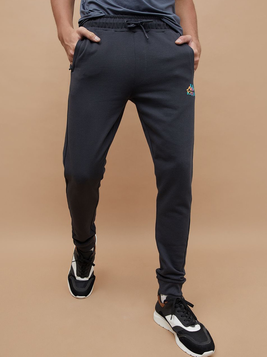 

Kappa Men Cotton Joggers, Charcoal