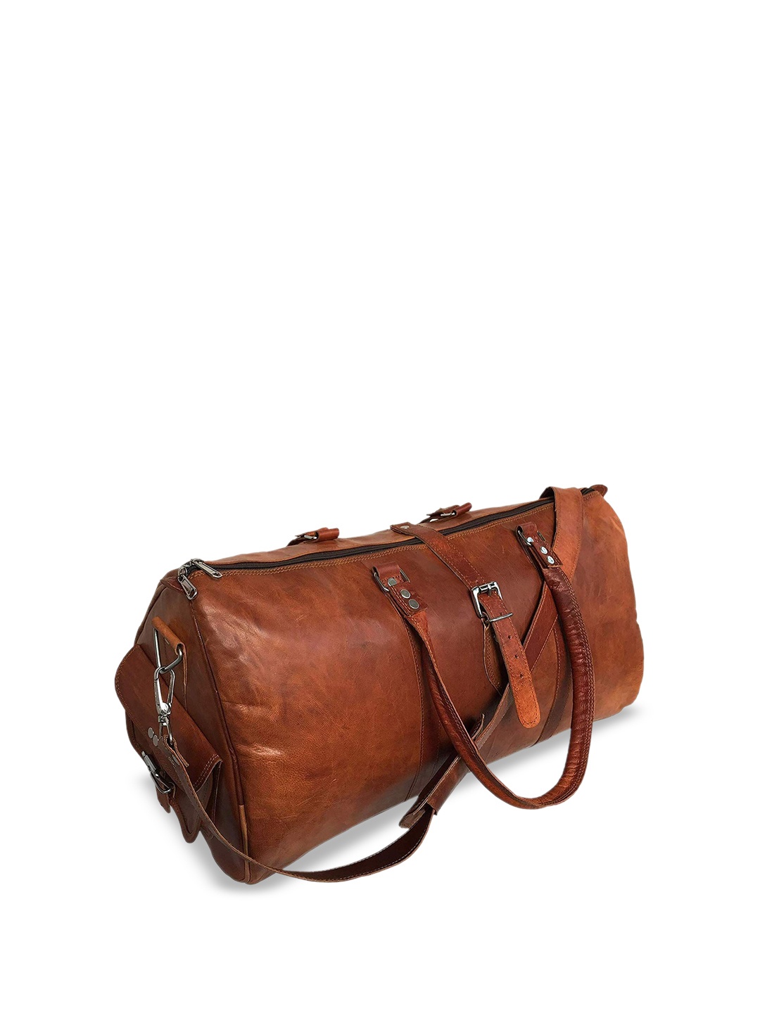 

PRANJALS HOUSE Medium Casual Duffel Bag, Brown