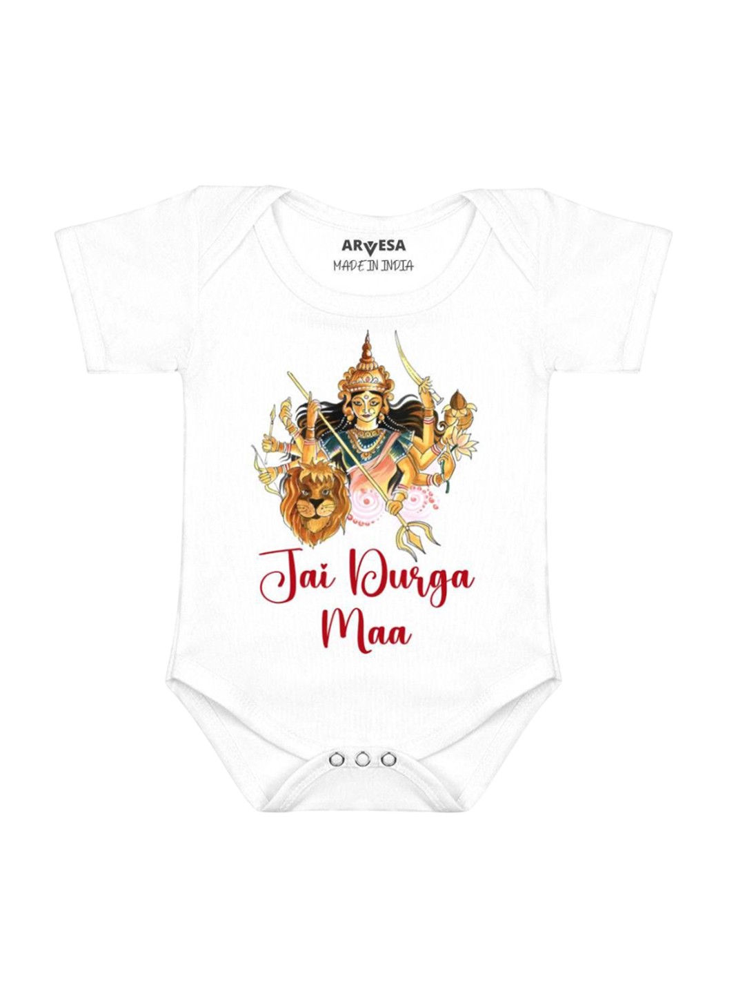 

Arvesa Infants Printed Bodysuit, White