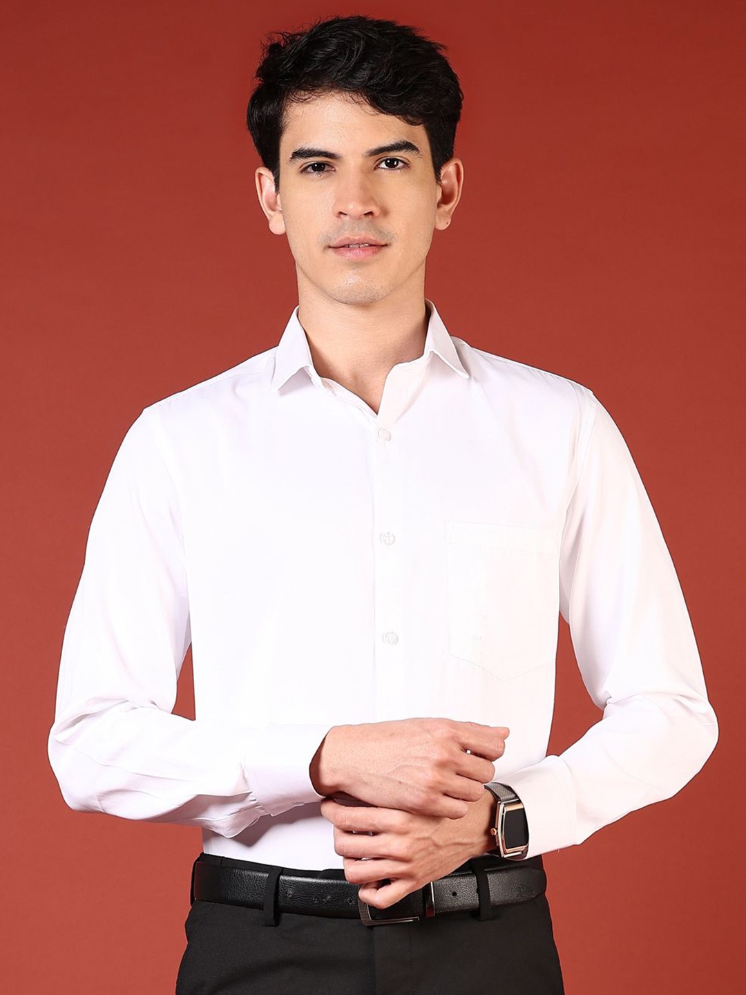 

J White by Vmart Men Opaque Formal Shirt