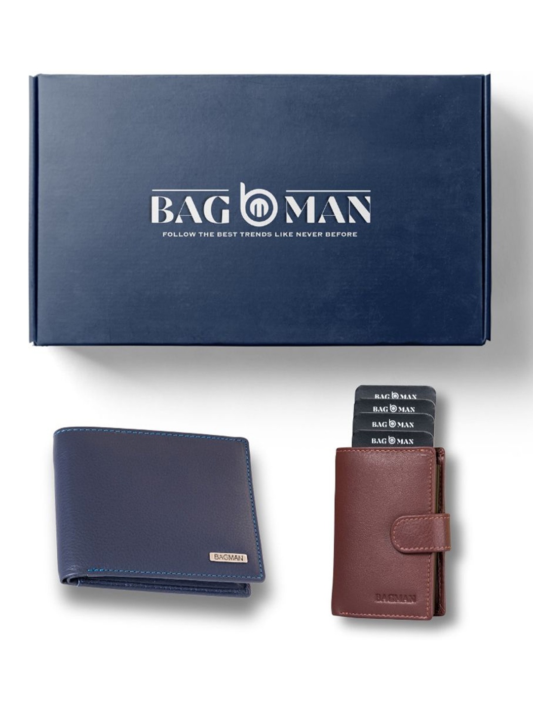 

BAGMAN Unisex Accessory Gift Set of, Blue