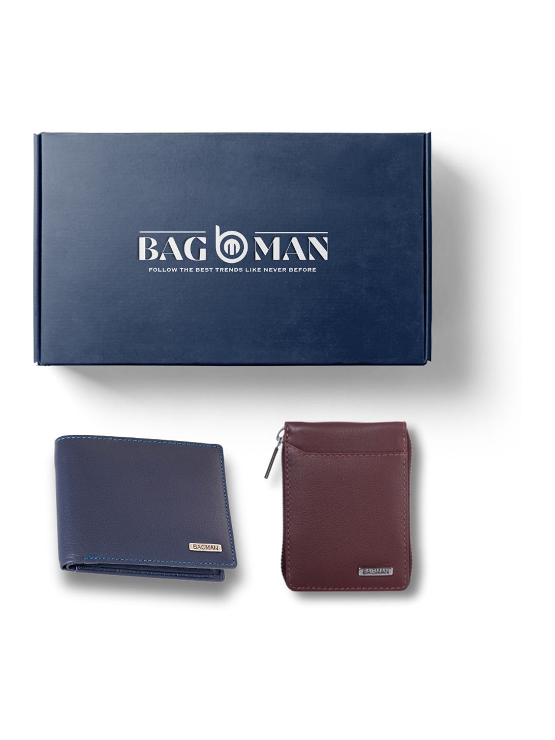 

BAGMAN Unisex Accessory Gift Set of, Navy blue