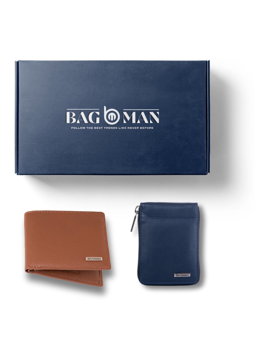 

BAGMAN Unisex Accessory Gift Set of, Navy blue