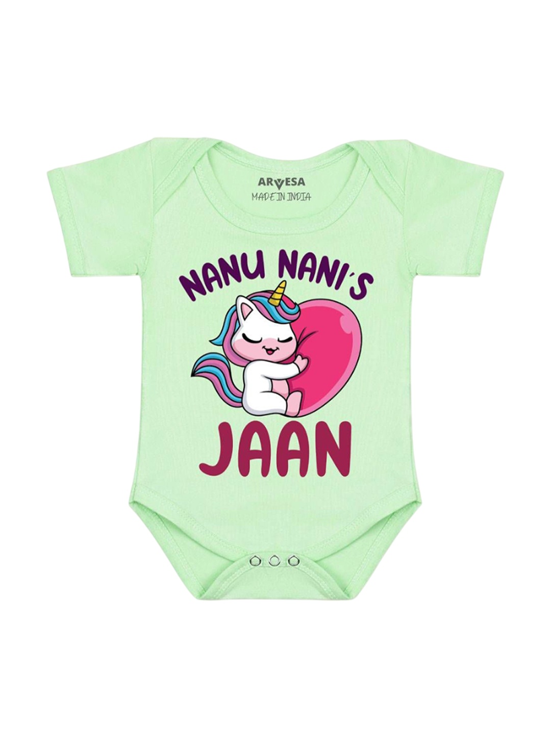 

Arvesa Nana Nani Jaan Printed Romper, Green