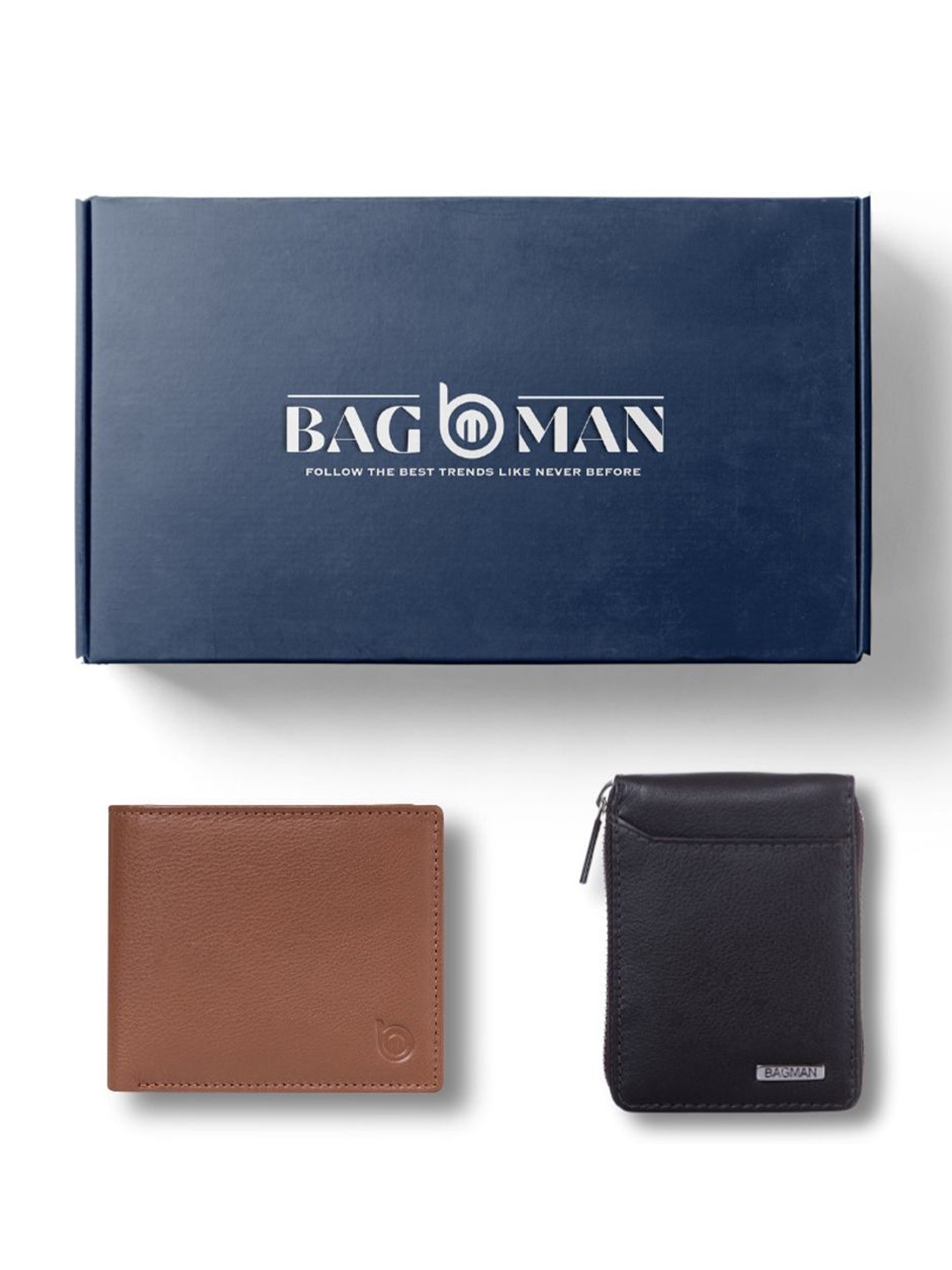 

BAGMAN Unisex Accessory Gift Set of, Brown
