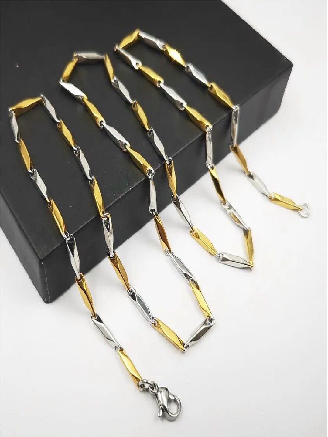 

Crazy Fashion Unisex Stainless Steel Gold-Plated Minimal Chain