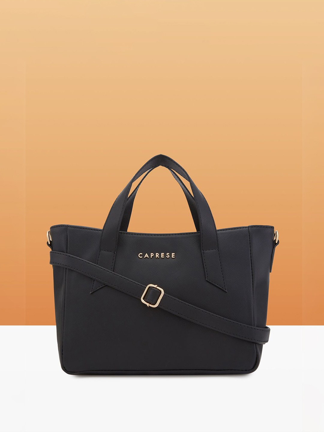 

DressBerry X CAPRESE Structured Handheld Bag, Black
