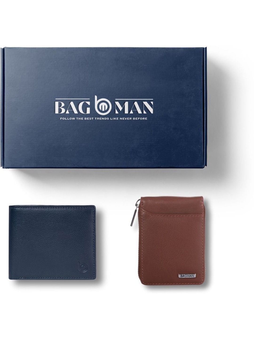 

BAGMAN Unisex Accessory Gift Set of, Navy blue