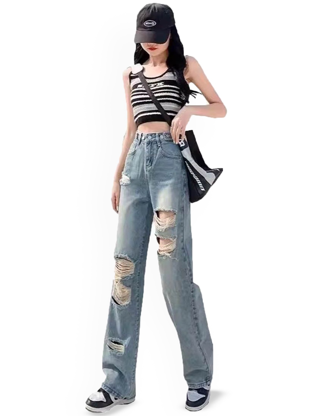 

StyleCast Women Highly Distressed Jeans, Blue