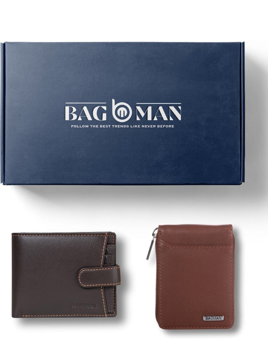 

BAGMAN Unisex Accessory Gift Set of, Brown