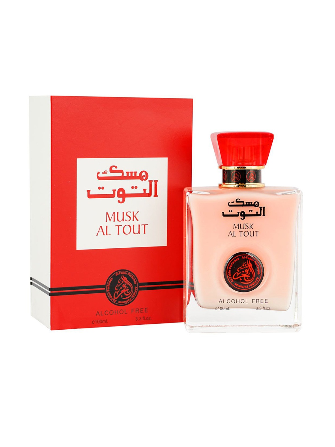 

Al-Fakhr Perfumes Musk Al Tout Long Lasting & Alcohol Free Eau de Parfum - 100 ml, Red