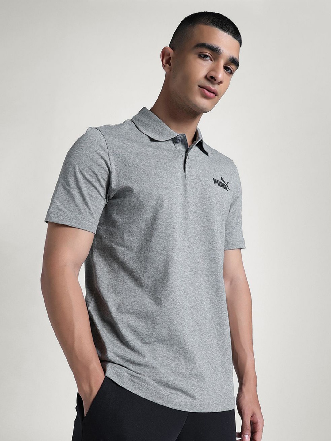 

Puma Men Jersey Polo T-Shirt, Grey