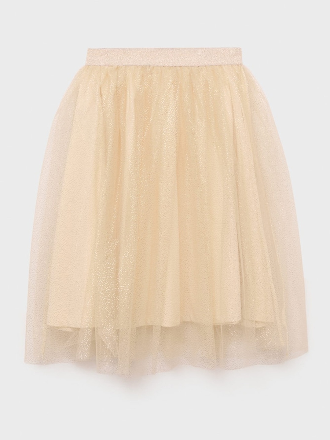 

Mango Kids Girls Tulle Sheen Skirt, Beige