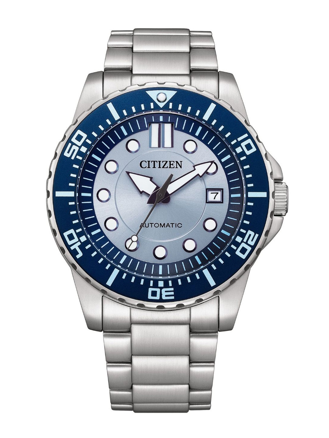 

Citizen Mechanical Men Bracelet Style Analogue Chronograph Motion Powered Watch NJ0178-81M, Blue