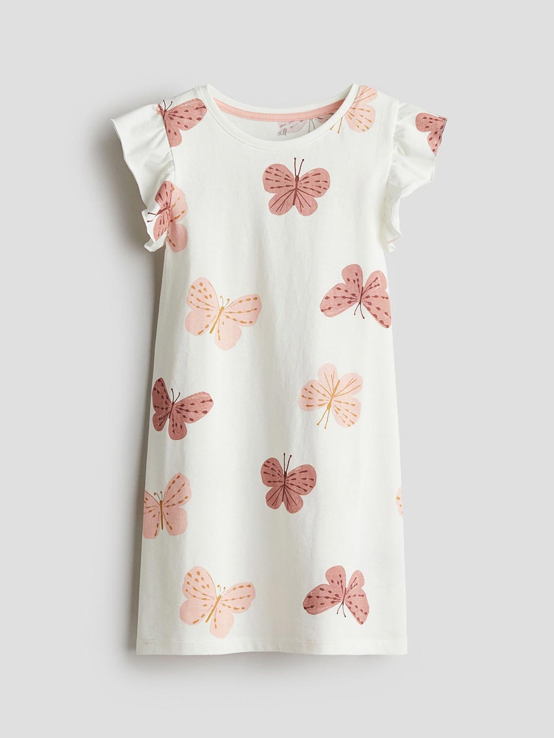 

H&M Printed Jersey Nightdress, White