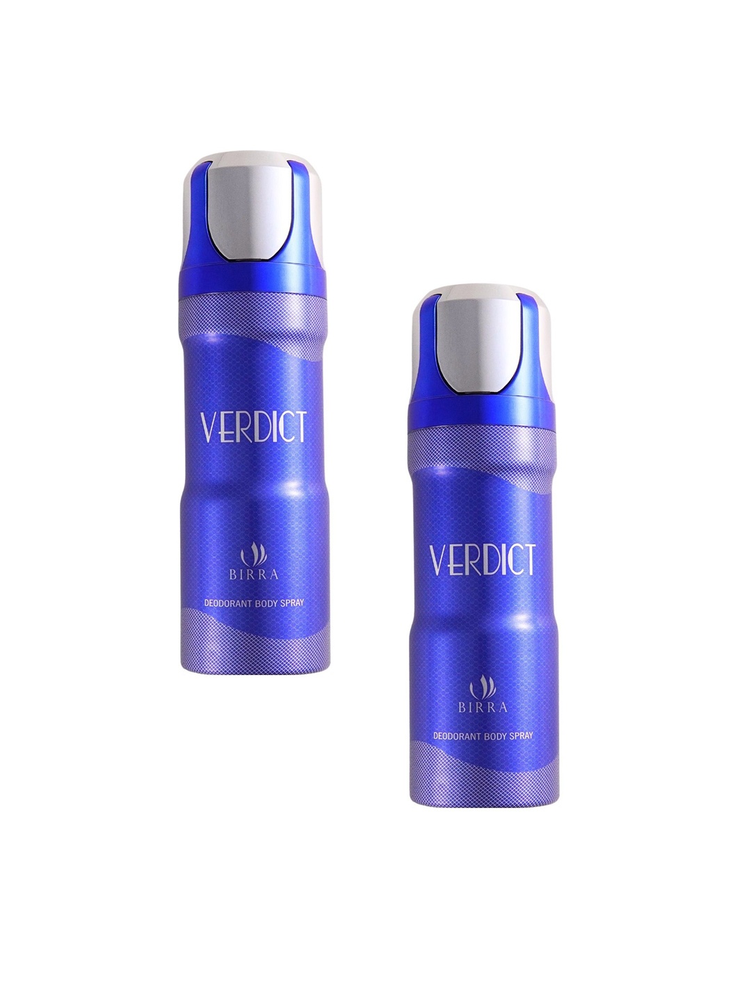 

BIRRA Set Of 2 Verdict Long Lasting Deodorant Body Spray - 200ml Each, Transparent