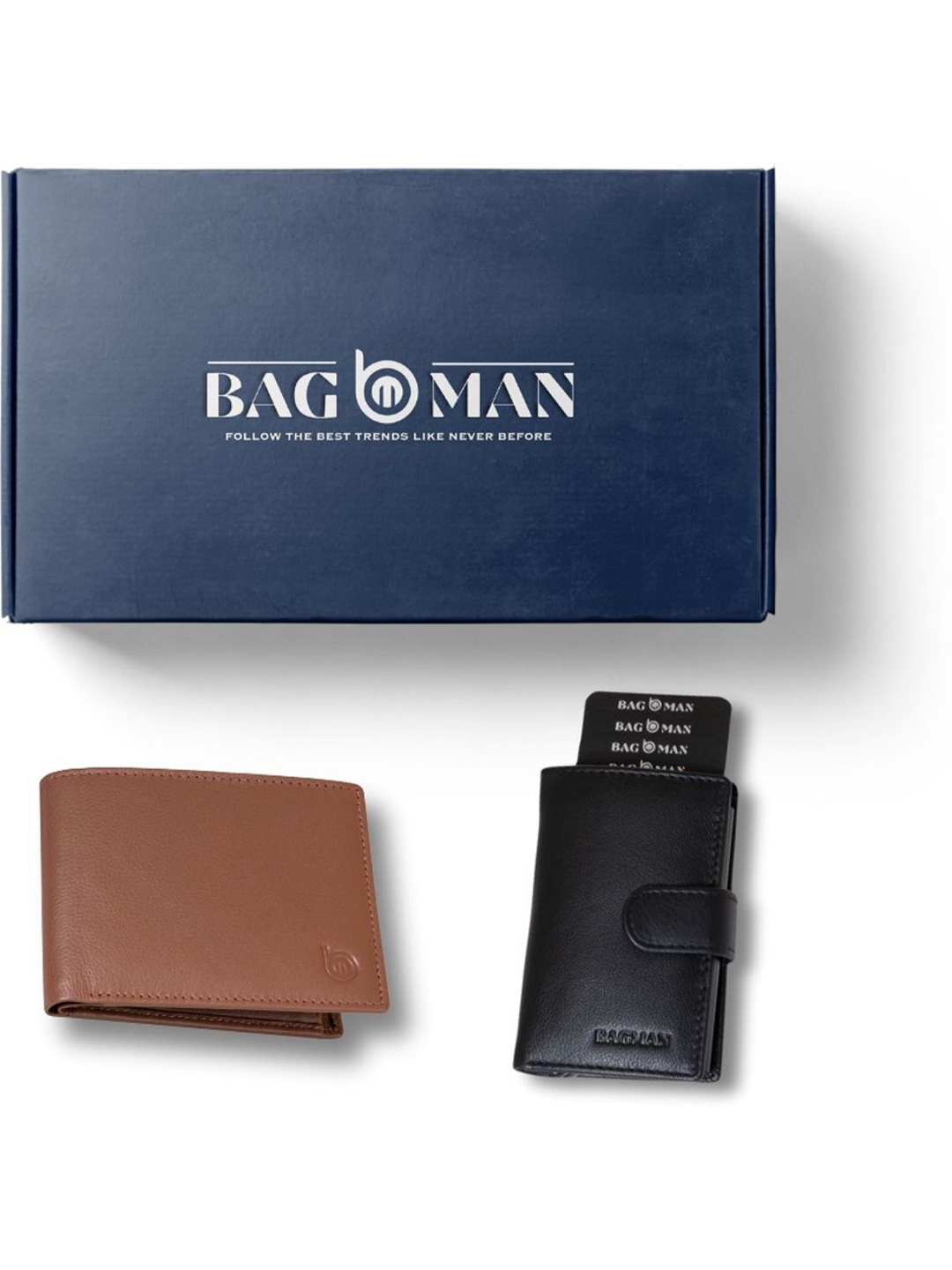 

BAGMAN Unisex Accessory Gift Set of, Black