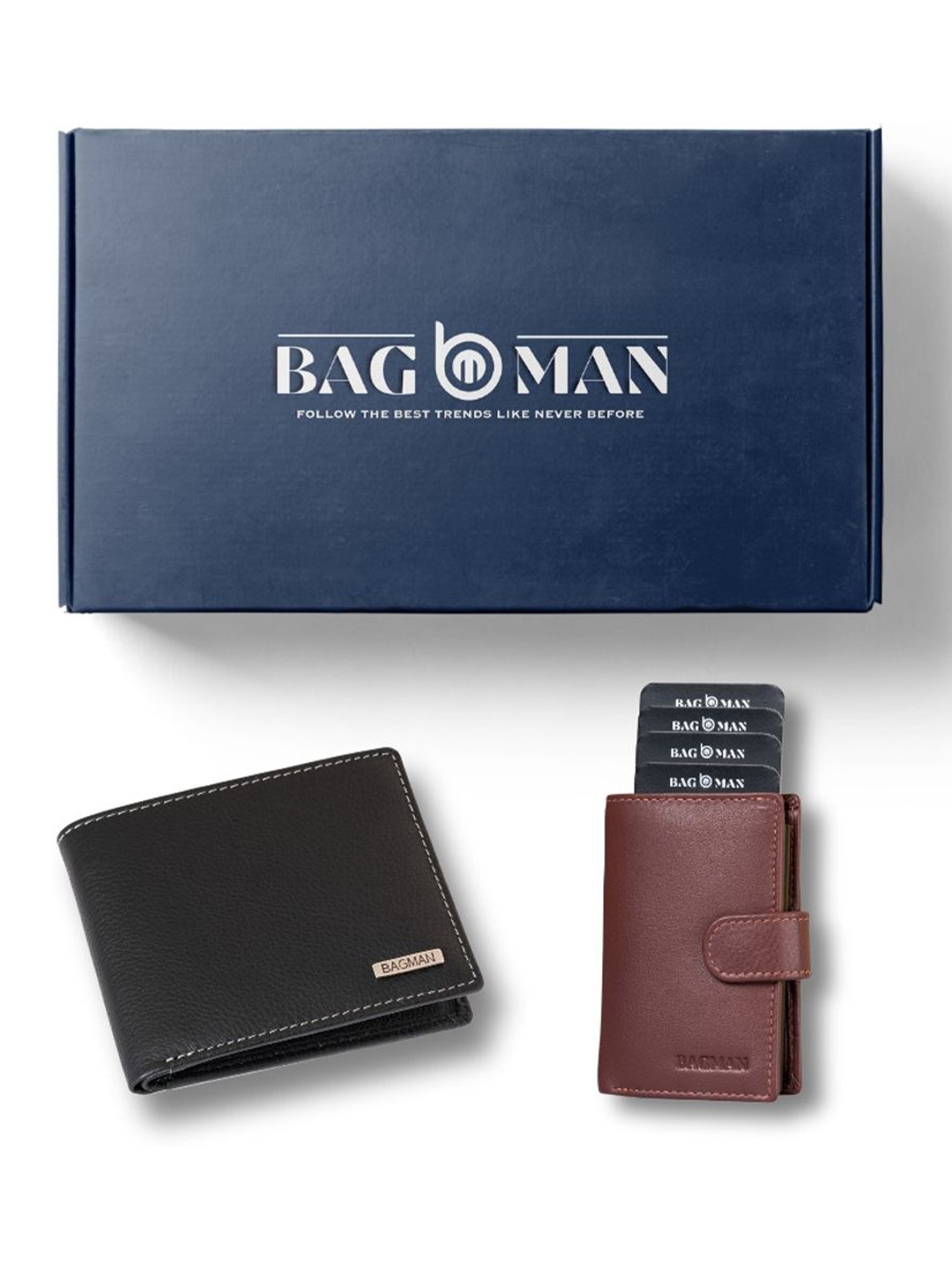 

BAGMAN Unisex Accessory Gift Set of, Black