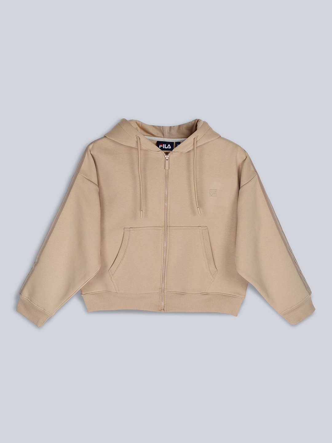 

FILA Women Outdoor Open Front Jacket with Embroidered, Olive