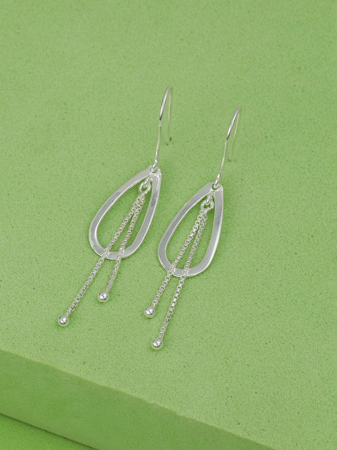 

MAIRA 925 Sterling Silver Rhodium-Plated Classic Drop Earrings
