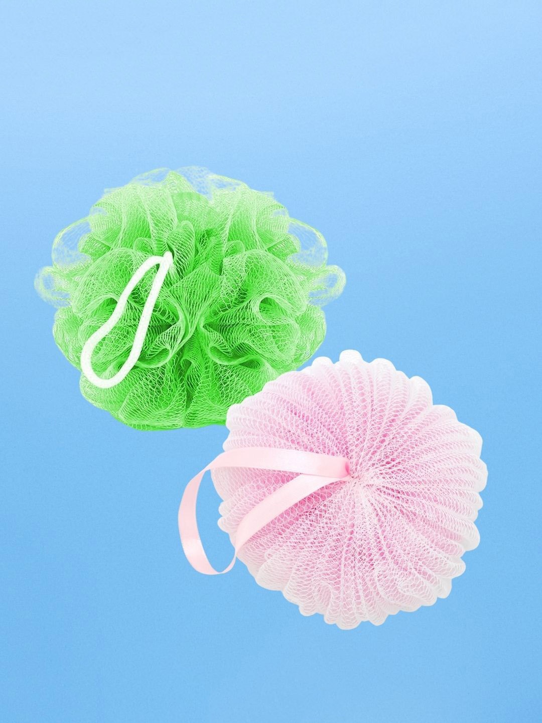 

Basicare Set Of 2 Bath Loofah Sponge- 30 g Each, Green