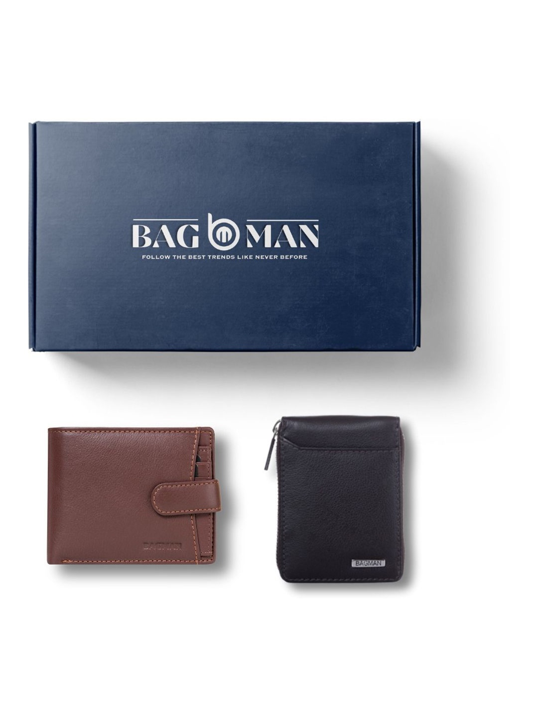 

BAGMAN Unisex Accessory Gift Set of, Brown
