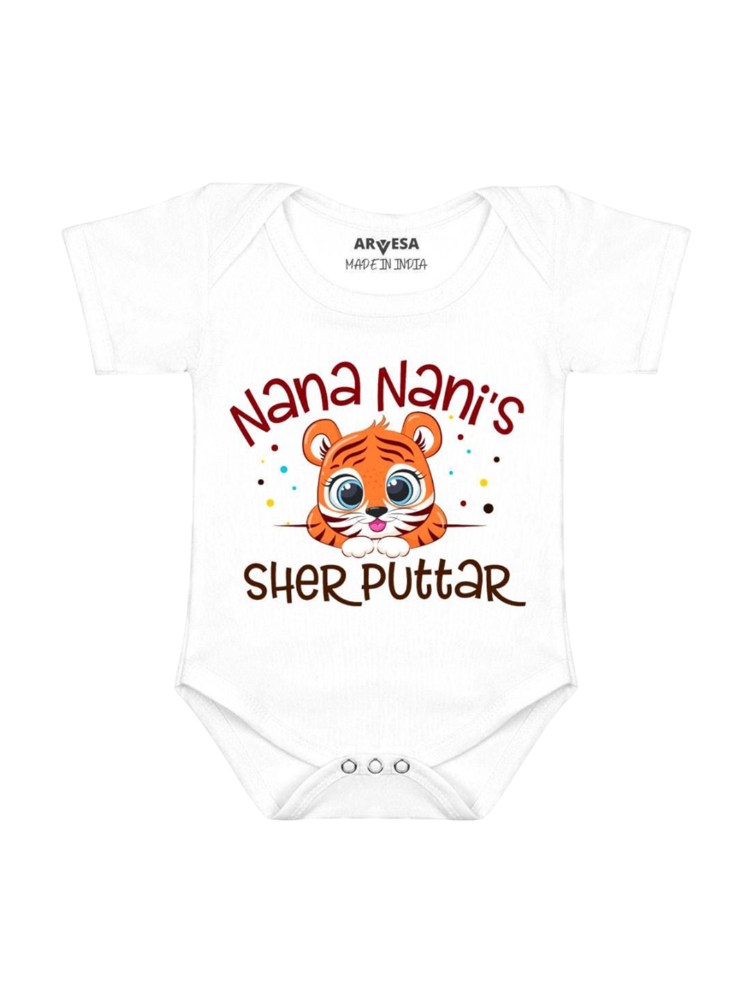 

Arvesa Kids Printed Romper, White