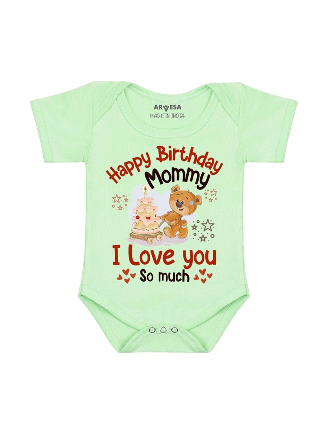 

Arvesa Kids Printed Romper, Green