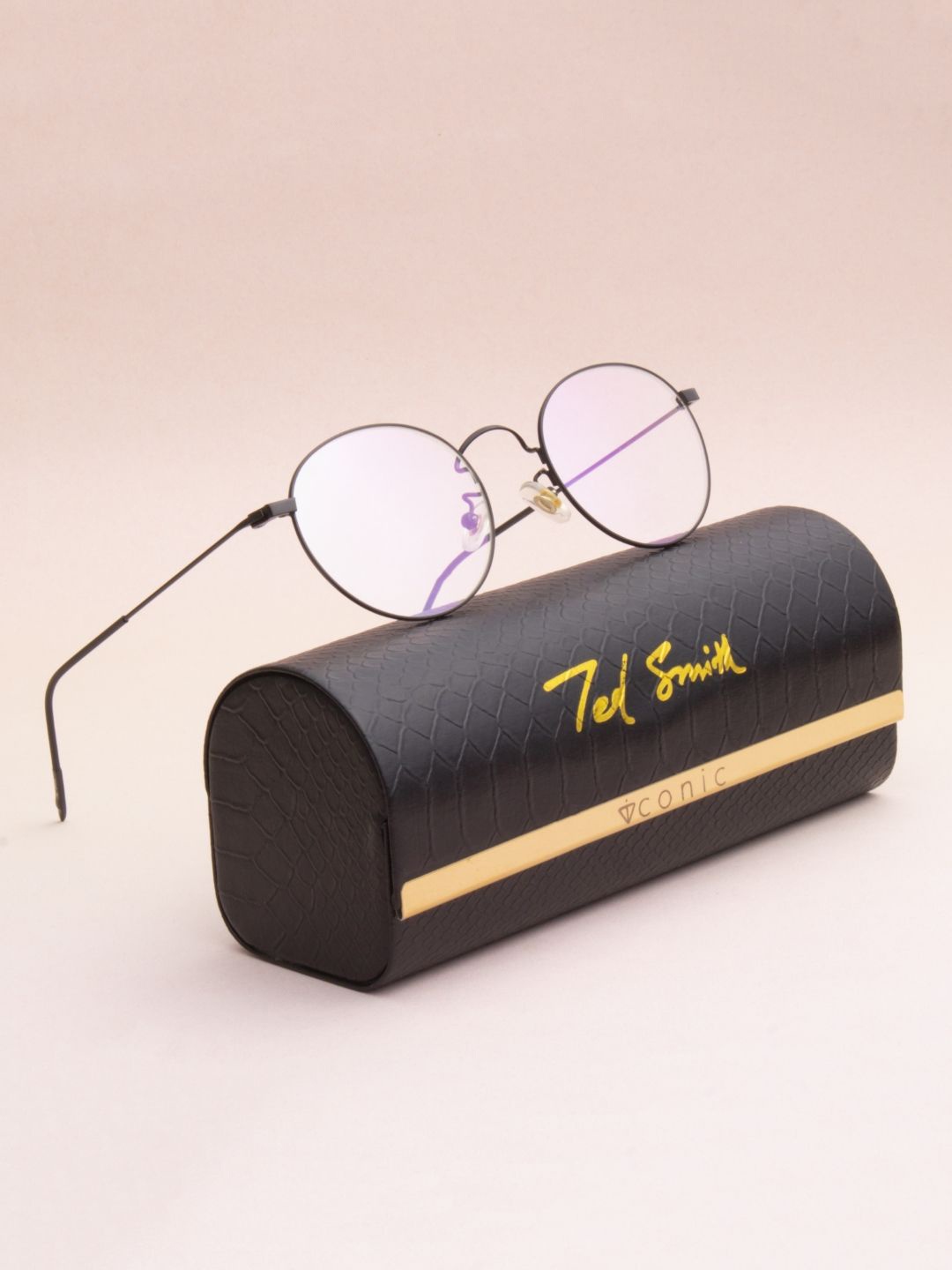 

Ted Smith Unisex Full Rim Round Frames, Black