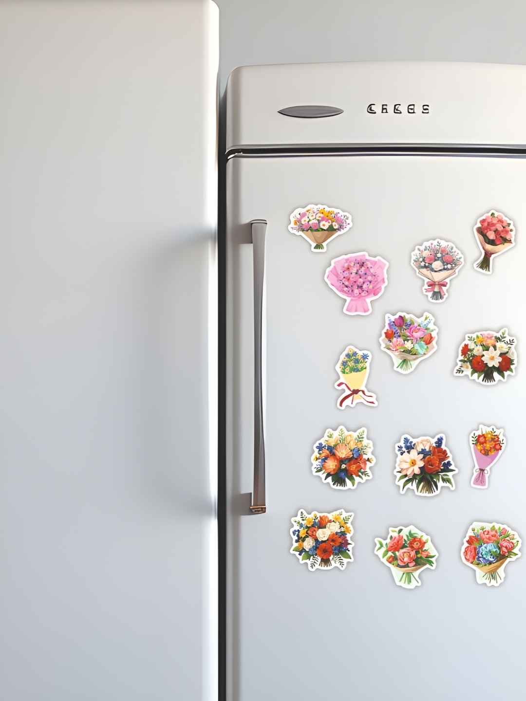 

CVANU 32-Pcs Pink & Red Wooden Mini Magnetic Sticker