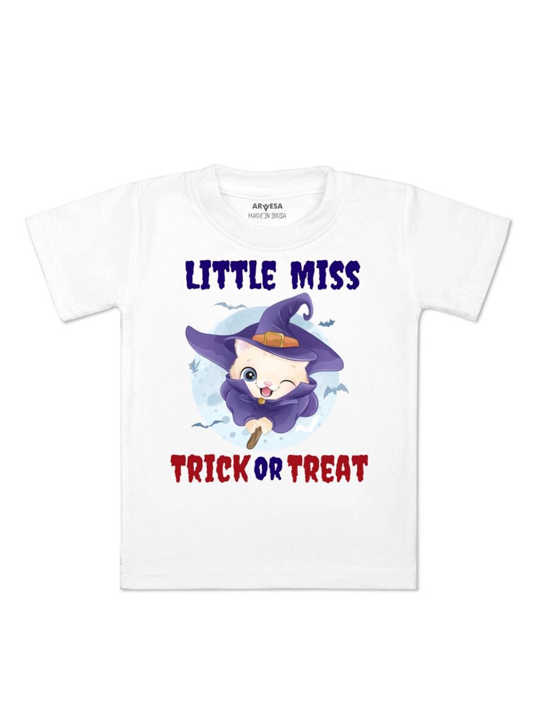 

Arvesa First Halloween Printed Kids Unisex T-shirt, White
