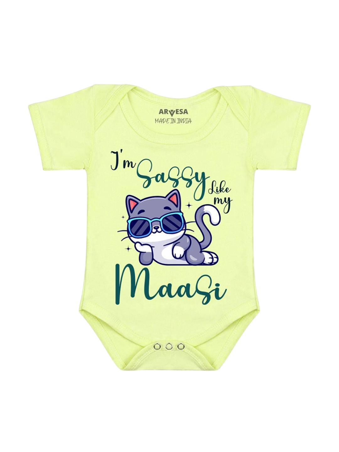 

Arvesa Kids Printed Romper, Green