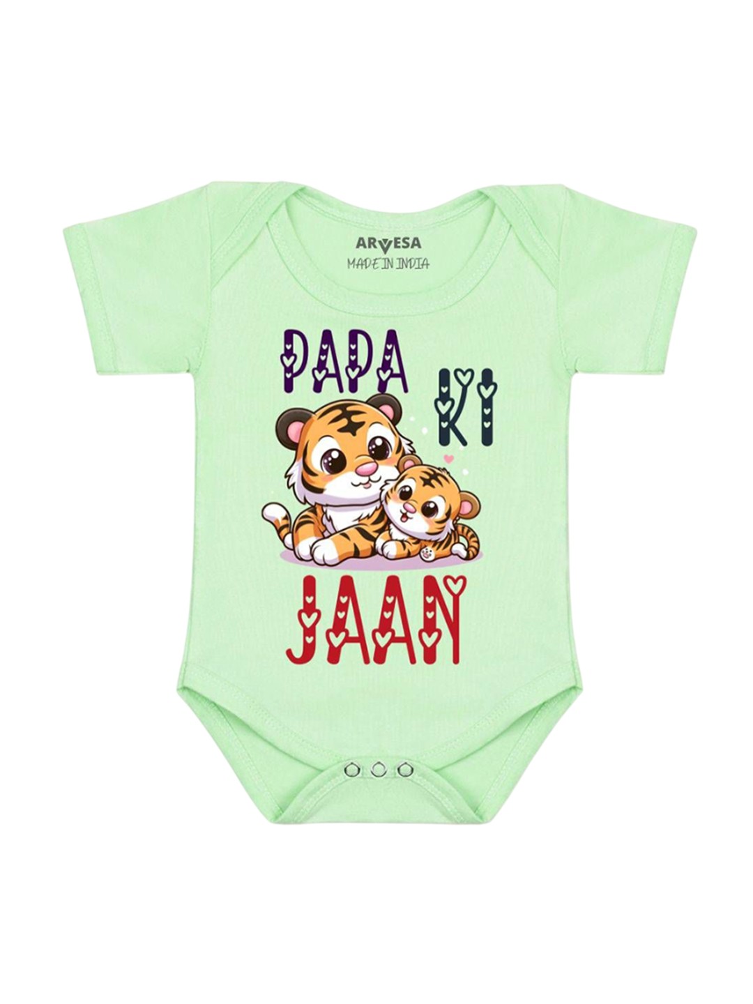 

Arvesa Kids Printed Romper, Green