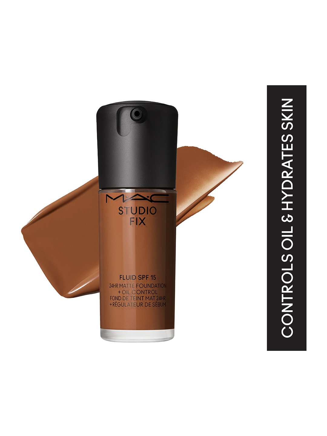 

M.A.C Studio Fix Fluid SPF 15 24Hr + Oil Control Matte Foundation 30 ml - Shade NW45, Brown