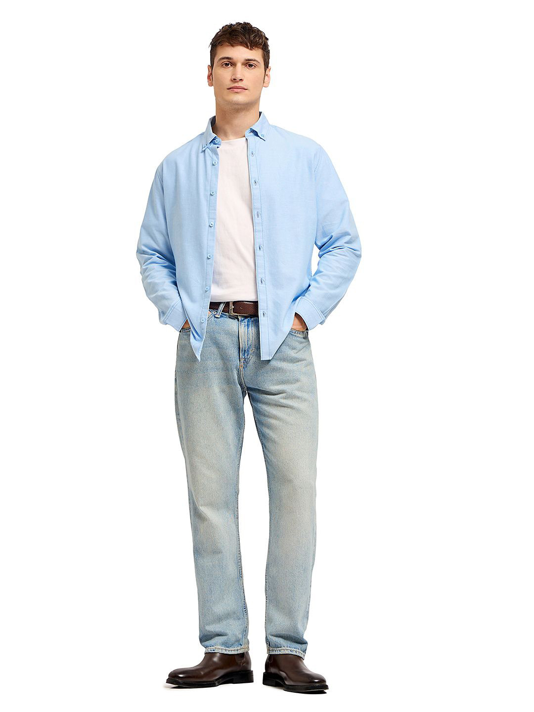 

Mast & Harbour Men Comfort Opaque Casual Shirt, Blue