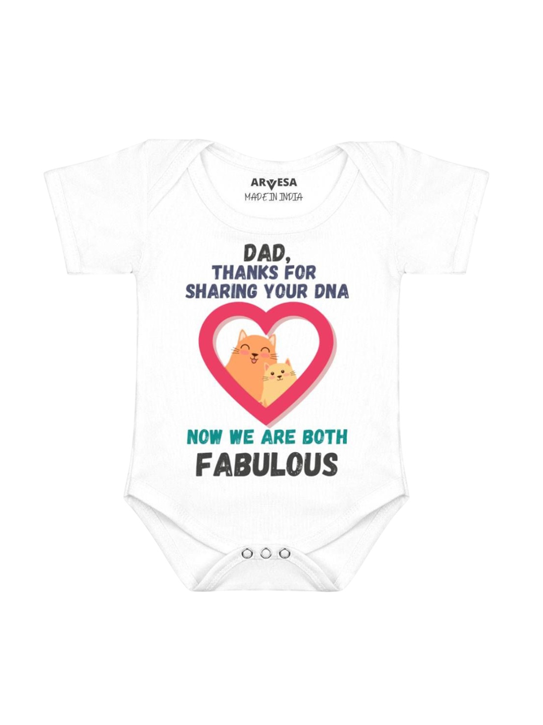

Arvesa Infants Printed Bodysuit, White