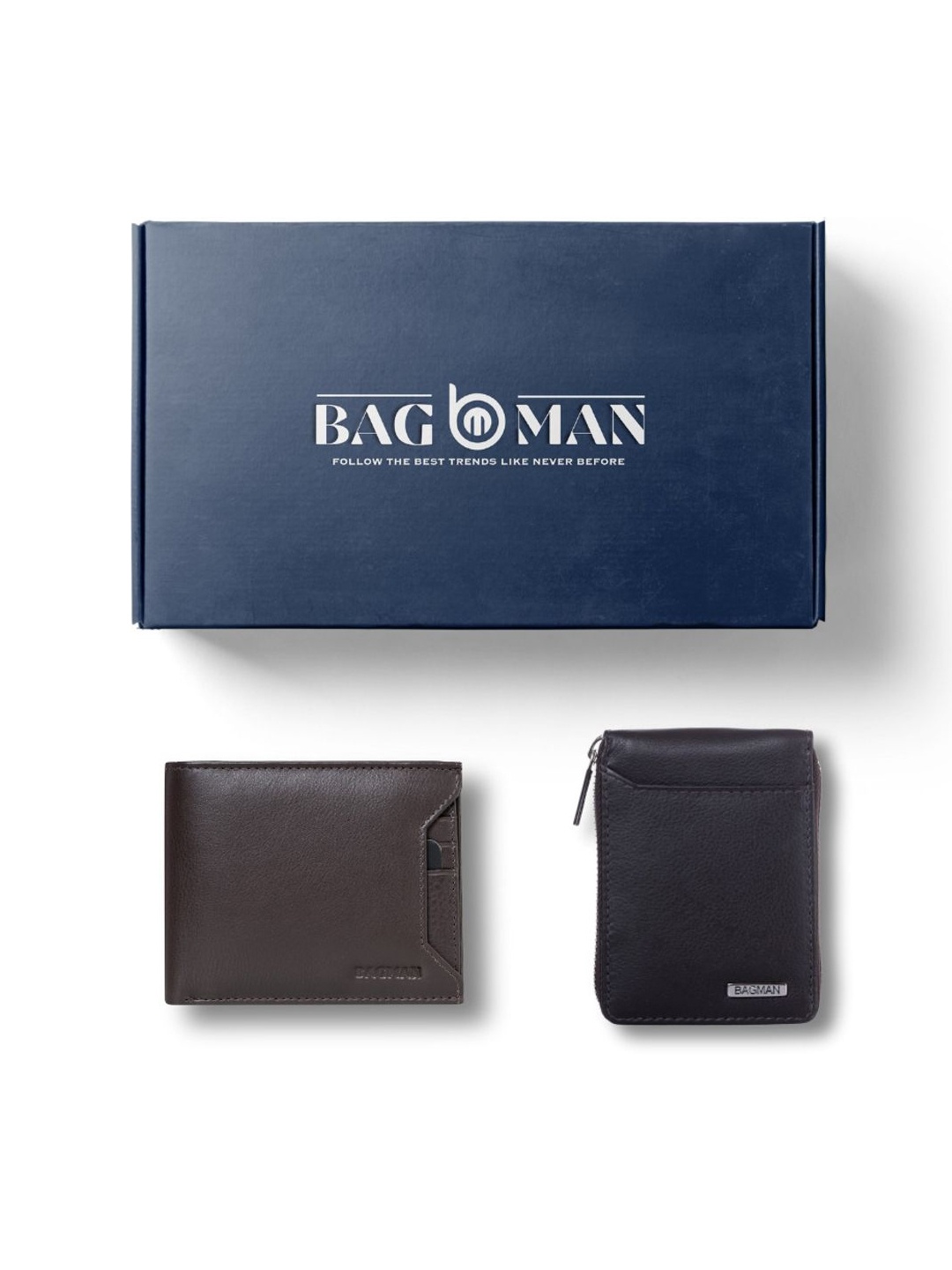 

BAGMAN Unisex Accessory Gift Set of, Brown