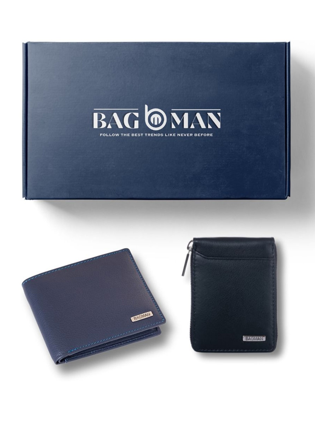 

BAGMAN Unisex Accessory Gift Set of, Navy blue