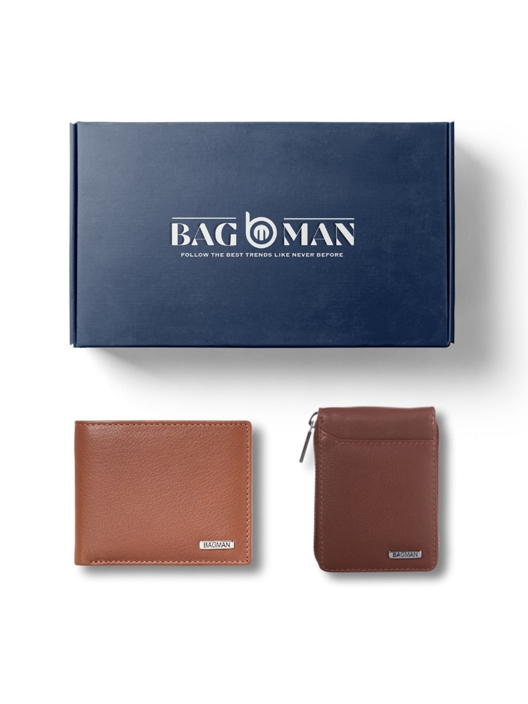 

BAGMAN Unisex Accessory Gift Set of, Brown